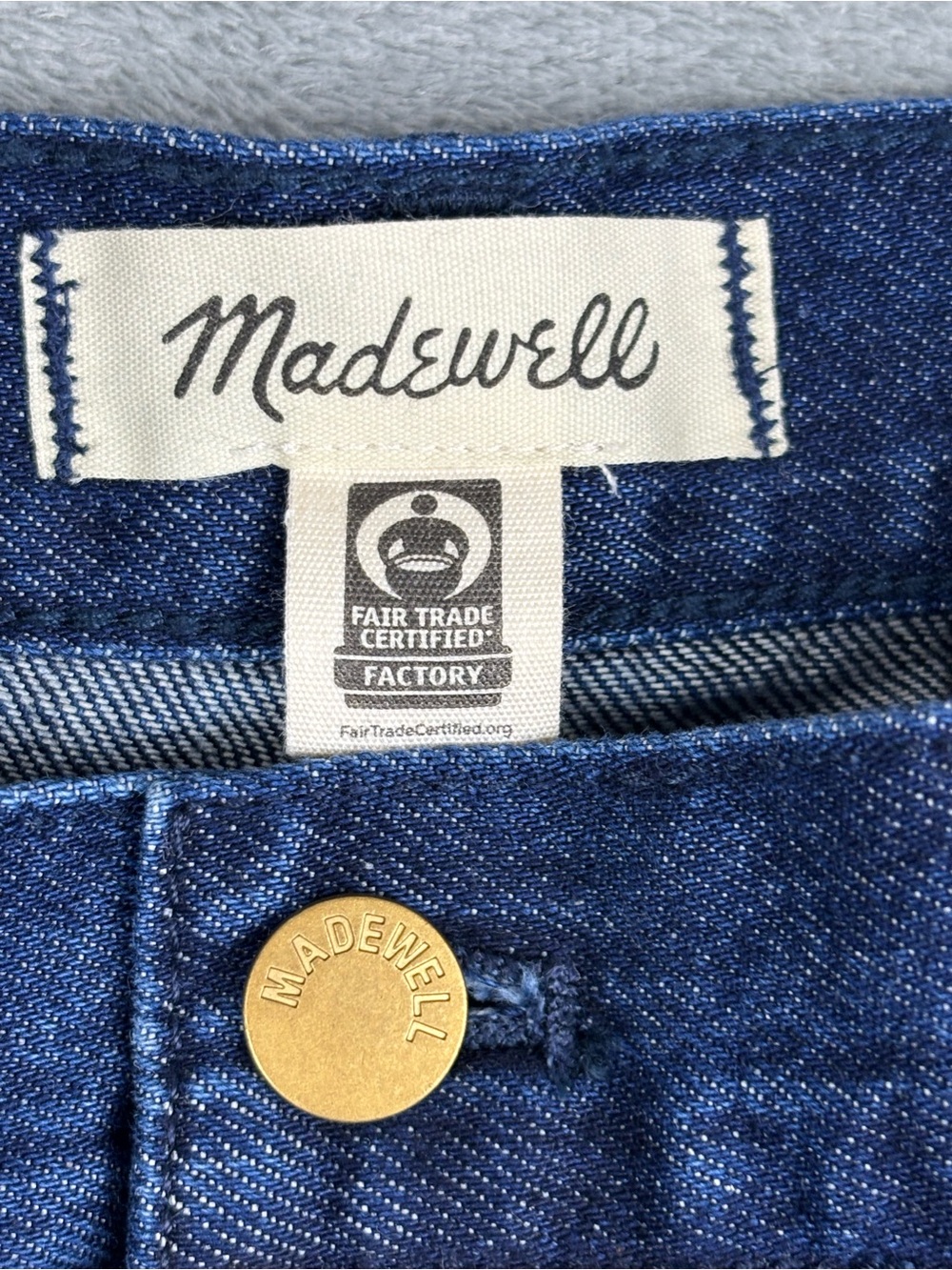 NEW Madewell Superwide-Leg Trouser Jeans Womens 33 Blue Dark Wash 100% Cotton - Picture 3 of 15